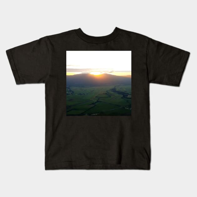 Mountain Sunrise Kids T-Shirt by Felicity-K